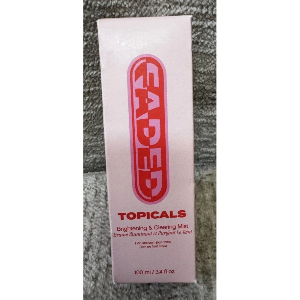 NIB Topicals Faded Brightening & Clearing Mist 3.4 oz For Uneven Skin Tone